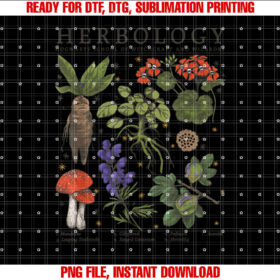 Harry Potter Grey Retro Classic Fit Herbology Plants Adult Shirt PNG, DTF, DTG, Sublimation Design