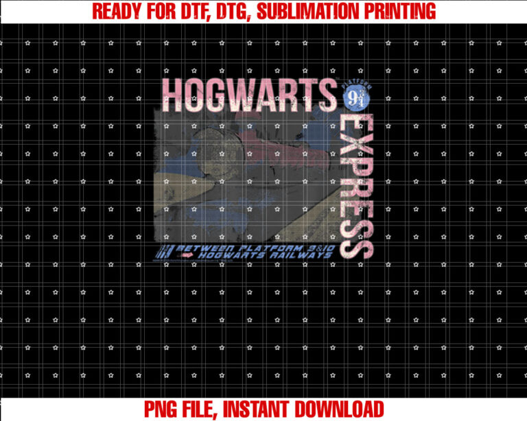 Harry Potter Hogwarts Express Vintage Poster Shirt design, Digital Download