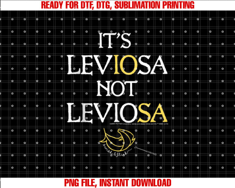 Harry Potter Its LevIOsa Not LevioSA Magic Feather  Shirt PNG, DTF, DTG, Sublimation Design