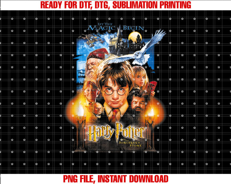 Harry Potter Movie Poster Shirt design, Digital Download