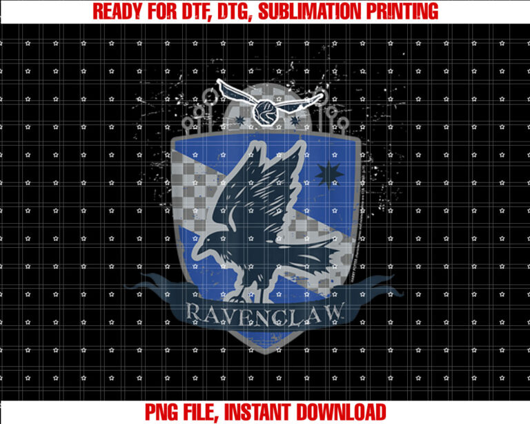 Harry Potter Ravenclaw Quidditch Shield Shirt design, Digital Download