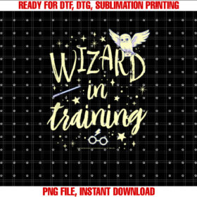 Harry Potter Wizard In Training Text Stack Shirt design, Digital Download