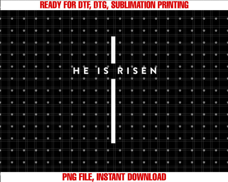 He Is Risen Cross Jesus Easter Day Christmas Christians Shirt design, Digital Download
