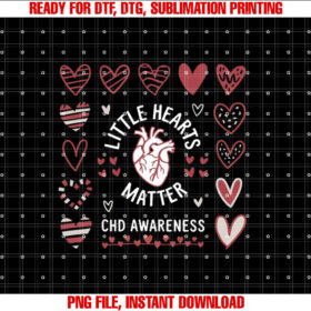 Heart Anatomy Valentine CHD Awareness Little Heart Shirt design, Digital Download