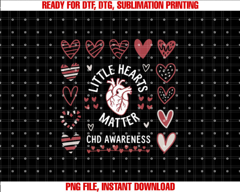 Heart Anatomy Valentine CHD Awareness Little Heart Shirt design, Digital Download