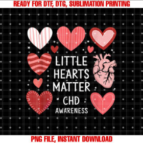 Heart Anatomy Valentine Little Heart Matter CHD Awareness Shirt design, Digital Download