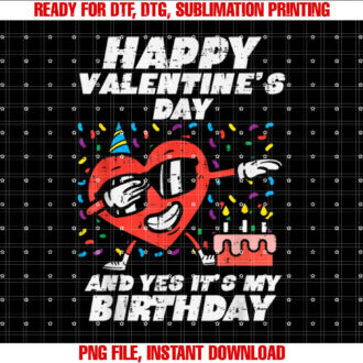 Heart Dab Happy Valentines Day Birthday Boys Girls Kids Shirt design, Digital Download
