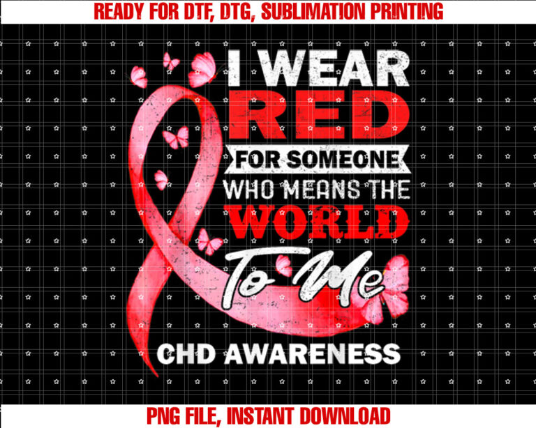 Heart Warrior CHD Awareness Congenital Heart Defect Shirt PNG, DTF, DTG, Sublimation Design