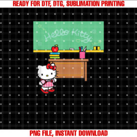 Hello Kitty Classroom Teacher School Shirt PNG, DTF, DTG, Sublimation Design