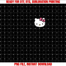Hello Kitty Front and Back Tee Shirt Shirt PNG, DTF, DTG, Sublimation Design