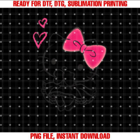 Hello Kitty Girly Hearts Tee Shirt Shirt PNG, DTF, DTG, Sublimation Design