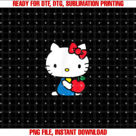 Hello Kitty Retro Tee Shirt Shirt PNG, DTF, DTG, Sublimation Design