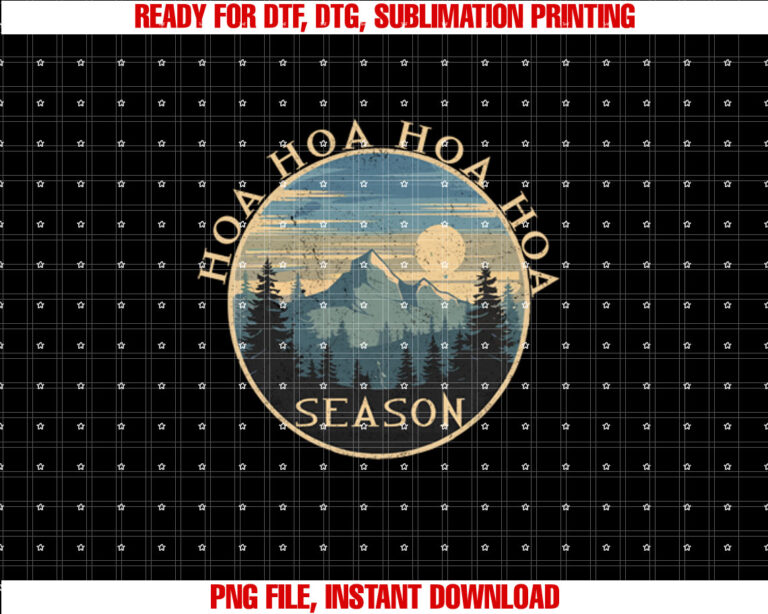Hoa Hoa Hoa Hoa Hoa Cozy Season Twilight Lover Pine Forest  Shirt PNG, DTF, DTG, Sublimation Design