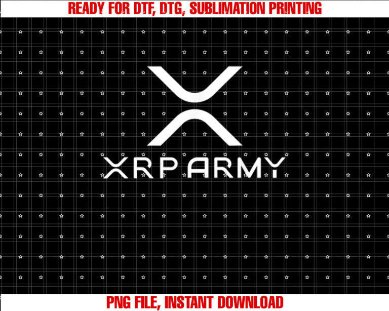 Hodl XRP XRP Cryptocurrency XRP Army Shirt PNG, DTF, DTG, Sublimation Design