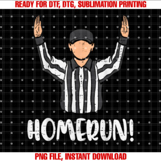Homerun Referee American Football Sports Men Women Boys Kids Shirt PNG, DTF, DTG, Sublimation Design