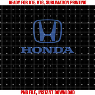 Honda Standard Blue  Shirt PNG, DTF, DTG, Sublimation Design