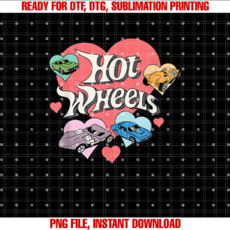 Hot Wheels Heart Wheels Shirt design, Digital Download