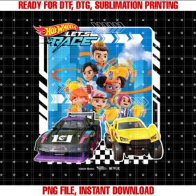Hot Wheels Lets Race Coop Spark Mac Brights Axle Sidecar Shirt design, Digital Download