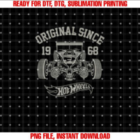 Hot Wheels Original Since 1968 Shirt design, Digital Download