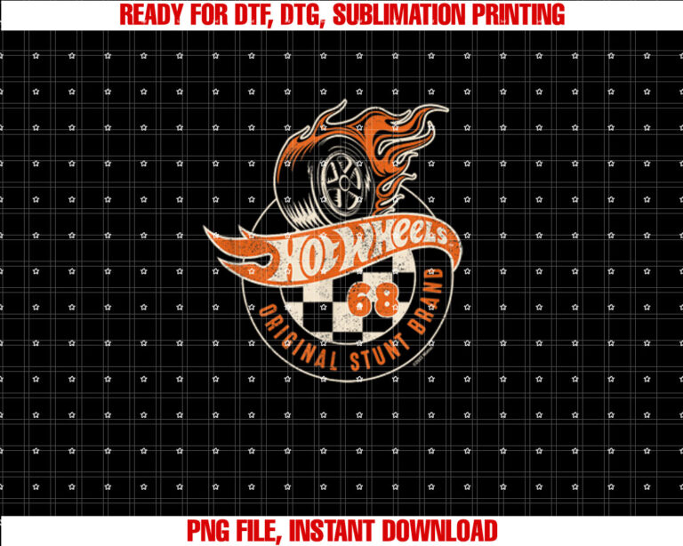 Hot Wheels Original Stunt Brand Shirt design, Digital Download