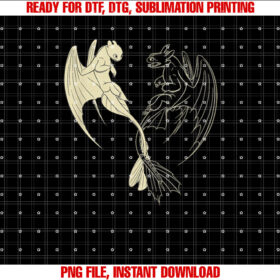 How to Train Your Dragon 3 Hidden World Lightfury Toothless Shirt design, Digital Download