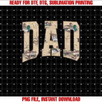 Hunting Dad Duck Camouflage Camo Waterfowl Duck Camo Men T-shirt design, Digital Download
