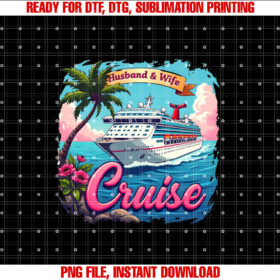 Husband and Wife Cruising Partners for Life Honeymoon Cruise Shirt design, Digital Download
