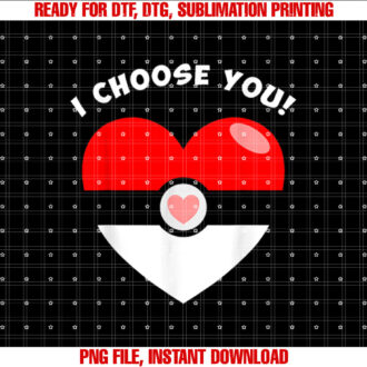 I Choose You Valentines Video Game Parody T-shirt design, Digital Download