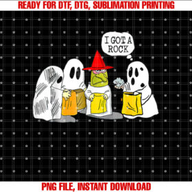 I Got A Rock Funny Trick Or Treat Halloween Squad T-shirt design, Digital Download
