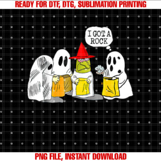 I Got A Rock Funny Trick Or Treat Halloween Squad T-shirt design, Digital Download