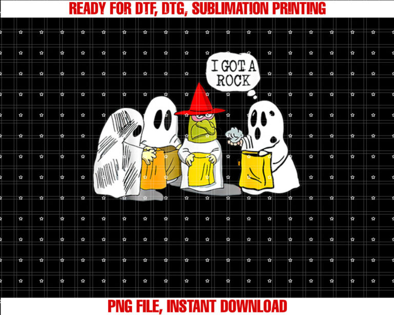 I Got A Rock Funny Trick Or Treat Halloween Squad T-shirt design, Digital Download