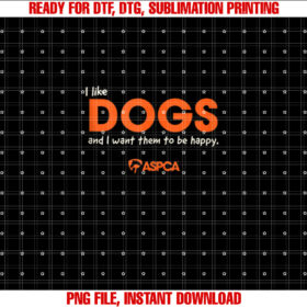 I Like Dogs T-shirt design, Digital Download