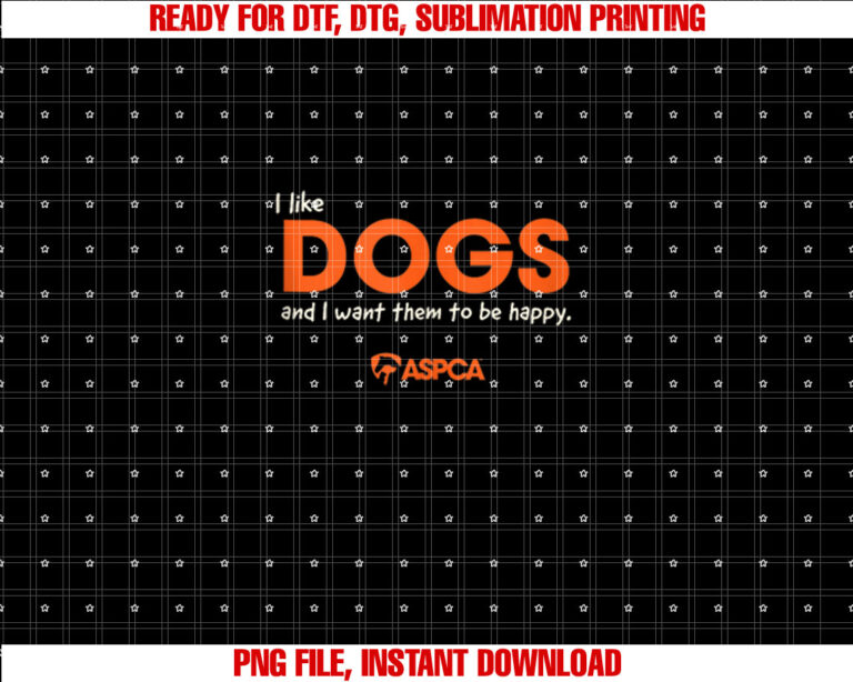 I Like Dogs T-shirt design, Digital Download