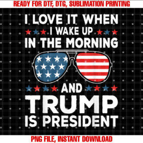 I Love It When Trump Is President 47 Inauguration Day 2025 Shirt design, Digital Download