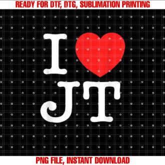 I Love JT Gift New T-shirt design, Digital Download
