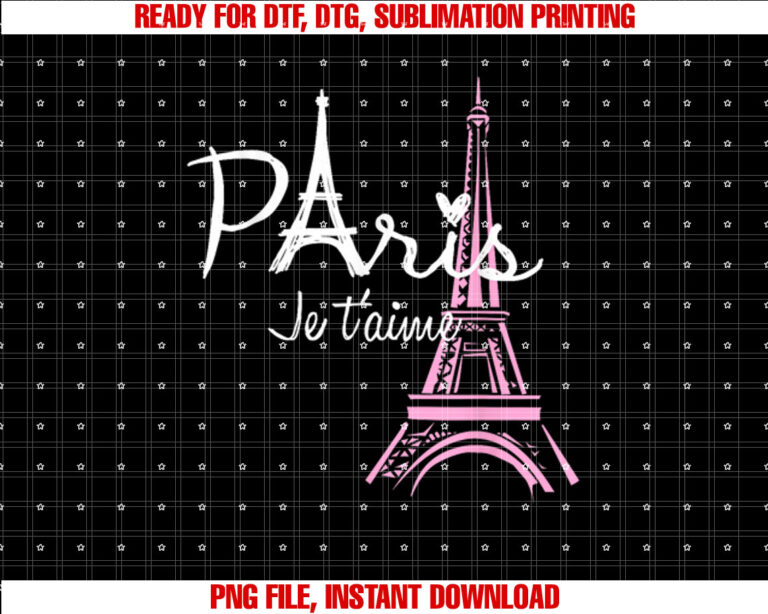 I Love Paris Eiffel Tower France French Souvenir Shirt design, Digital Download