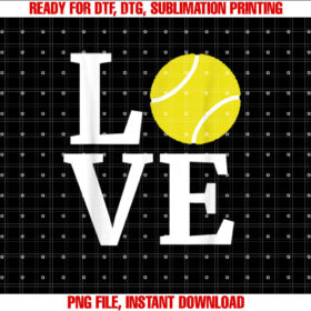 I Love Tennis Tennis Lovers Tee Women Men Kids T-shirt design, Digital Download