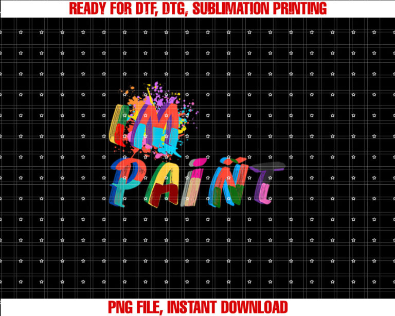 I Love To Finger Paint Im Paint Hers T-shirt design, Digital Download