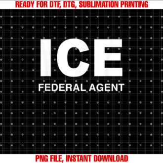 ICE Federal Agent Halloween Costume Police Immigration T-shirt design, Digital Download