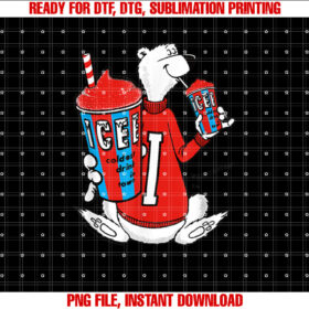 ICEE Bear Classic Coldest Frozen Drink Around T-shirt design, Digital Download
