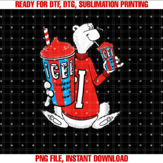 ICEE Bear Classic Coldest Frozen Drink Around T-shirt design, Digital Download