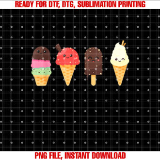 Ice Cream Lover for Summer T-shirt design, Digital Download