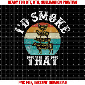 Id Smoke That T-shirt design, Digital Download