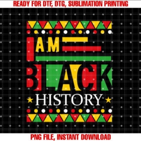 Im Black History Proud African Roots Black History Month T-shirt design, Digital Download