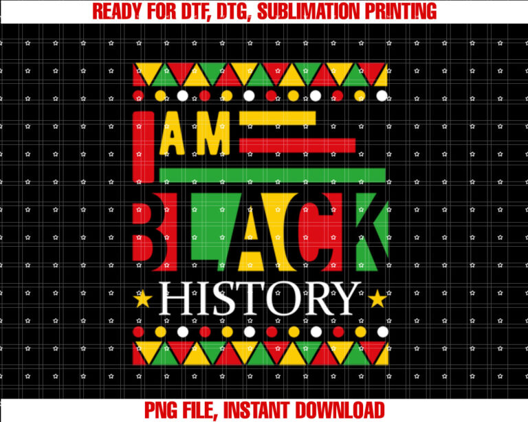 Im Black History Proud African Roots Black History Month T-shirt design, Digital Download
