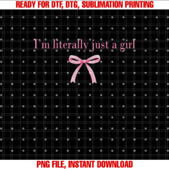 Im Literally Just A Girl Sad Hamster Meme With Pink Ribbon T-shirt design, Digital Download