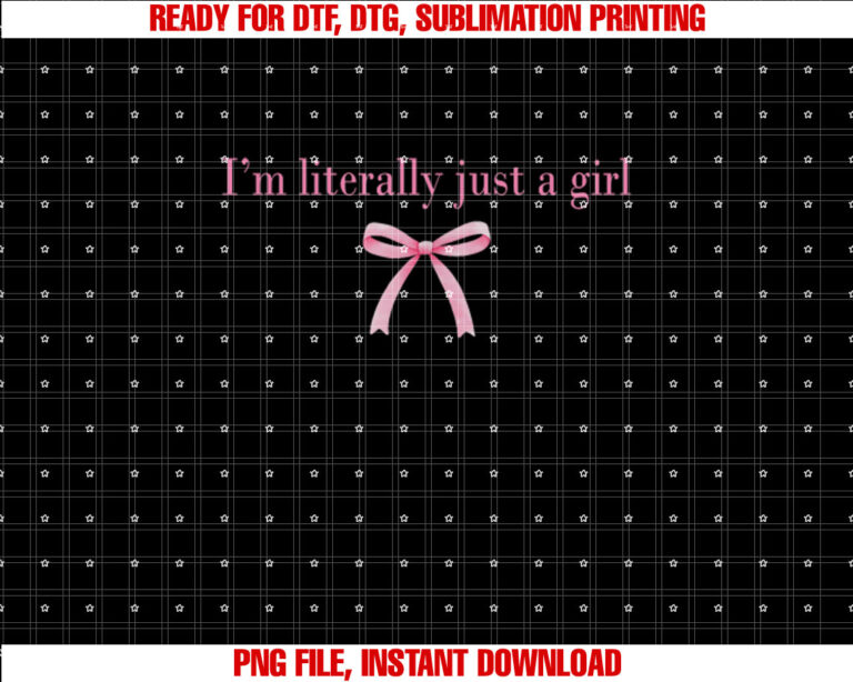Im Literally Just A Girl Sad Hamster Meme With Pink Ribbon T-shirt design, Digital Download
