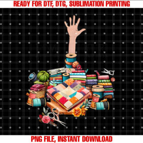 Im Ok Sewing Quilting for Women Knitting Quilters Sewer T-shirt, Sublimation Design, Digital Download