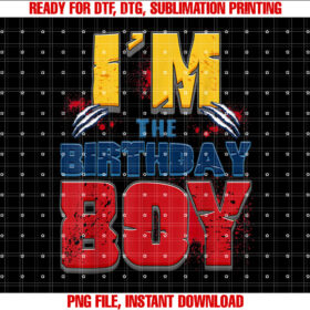 Im the Birthday Boy Family Party Decorations T-shirt, Sublimation Design, Digital Download