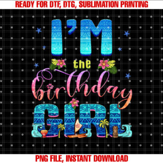 Im the Birthday Girl Princess Family Party Decorations T-shirt, Sublimation Design, Digital Download